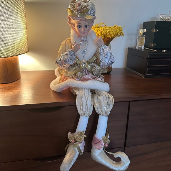 Rachel Zoe Christmas Elf Gold Posable Doll 30" NWT $25 - Picture 2 of 7